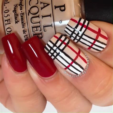 burberry nail designs.